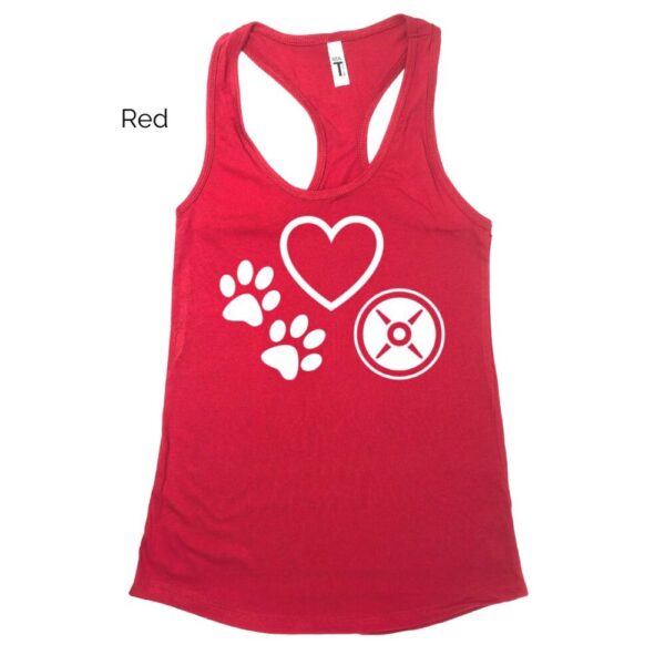 Love Dogs & Weights Racerback Tank