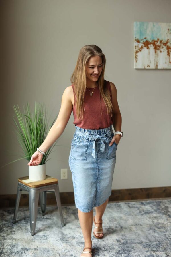 Plum Crewneck Waffle Knit Tank Top • S-2XL PLUS