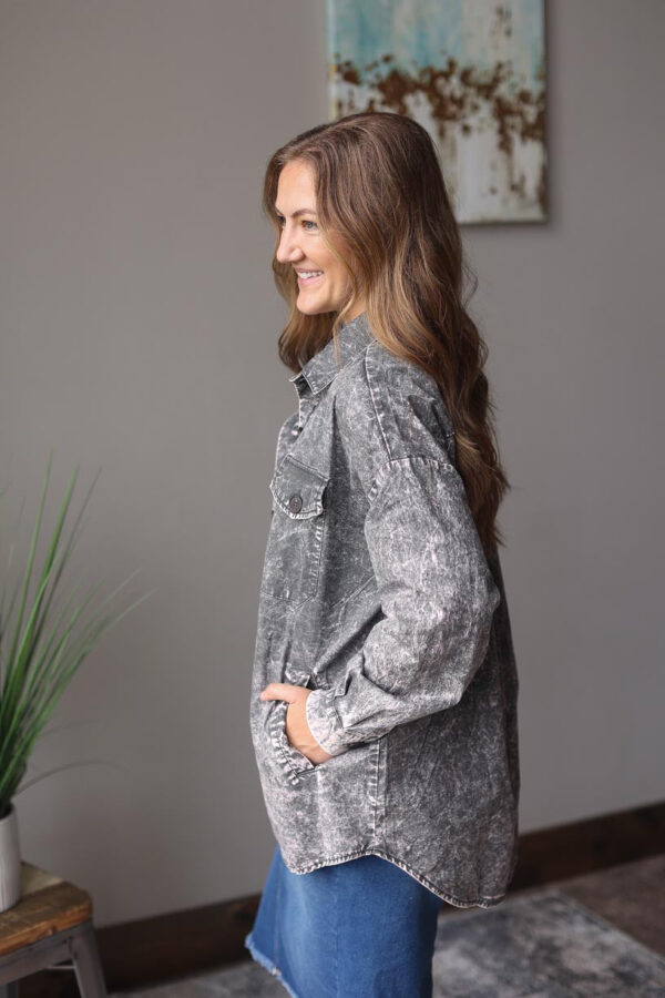 Ash Grey Mineral Wash Top • XL/1XL PLUS