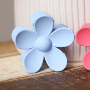 Blue Flower Claw Clip