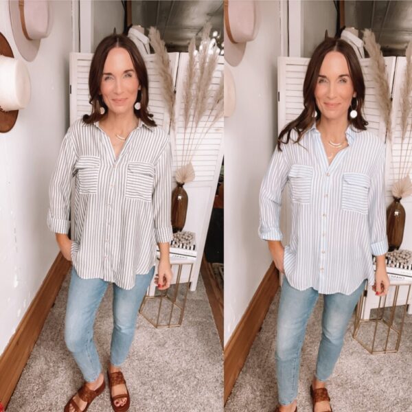 Paisley’s Striped Button Down