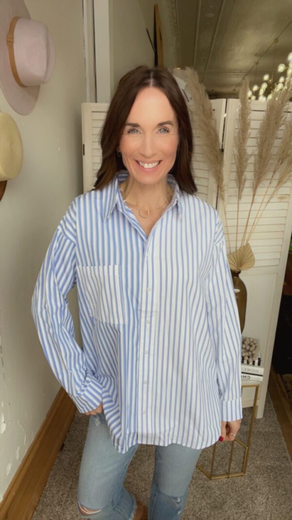 Mary’s Striped Button Down