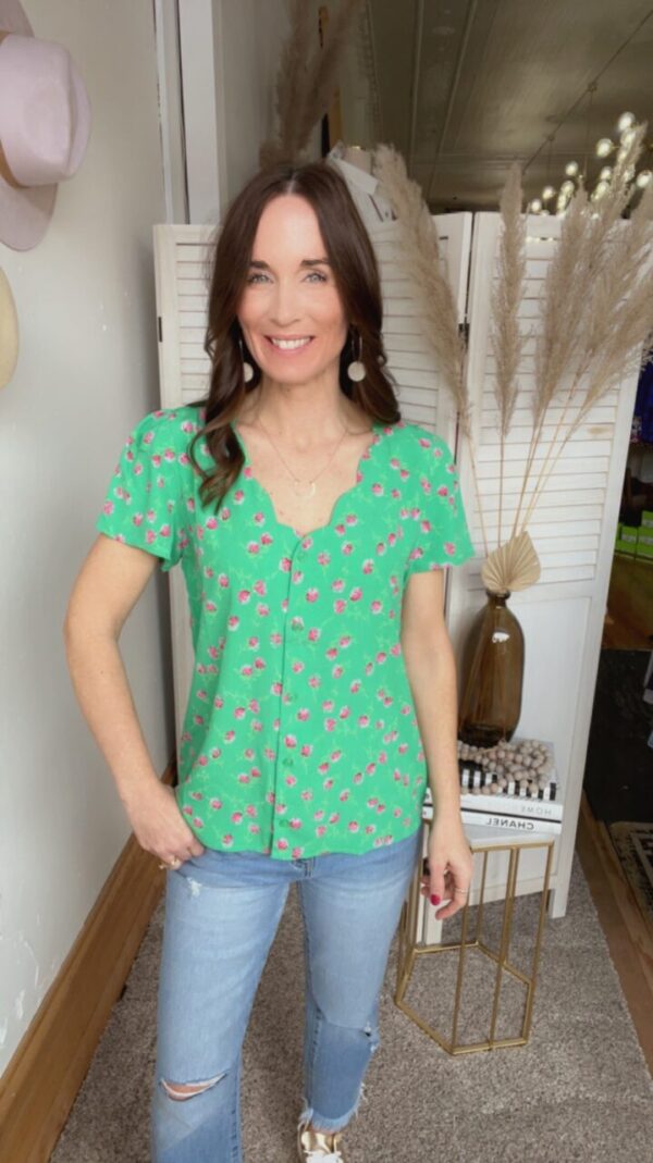 Maddie’s Floral Blouse