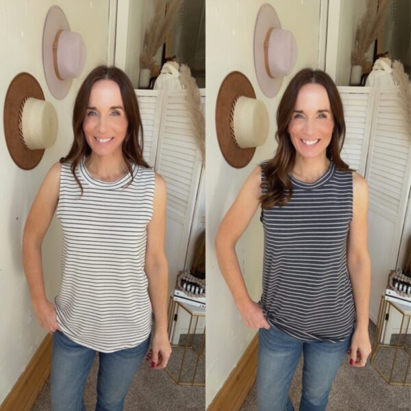 Tina’s Striped Tanks