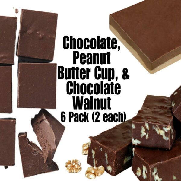 Fudge Lovers Pack – 6 Piece Chocolate or Variety Gift Pack