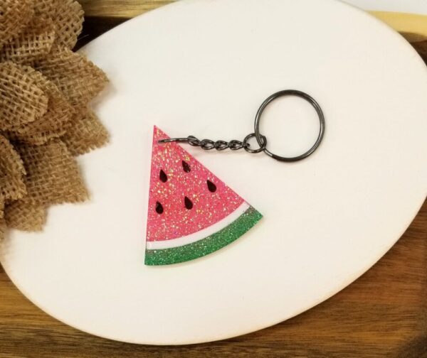 Watermelon Slice Keychain