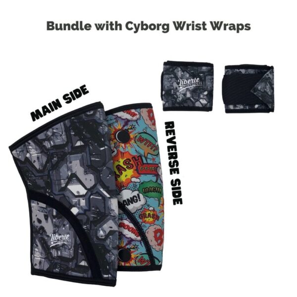 Knee Sleeve & Wrist Wrap Bundle – Cyborg Superhero
