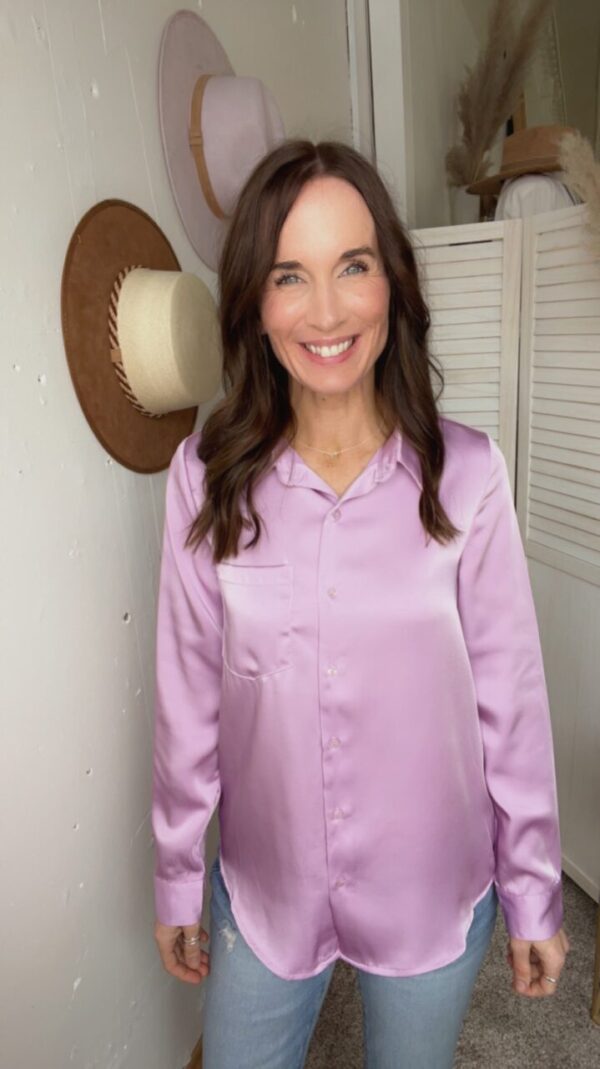 Lavender Fields Button Down