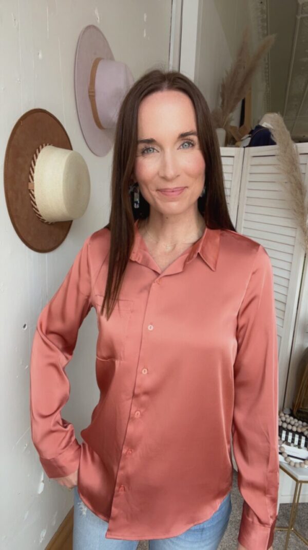 Tara’s Terra Cotta Button Down