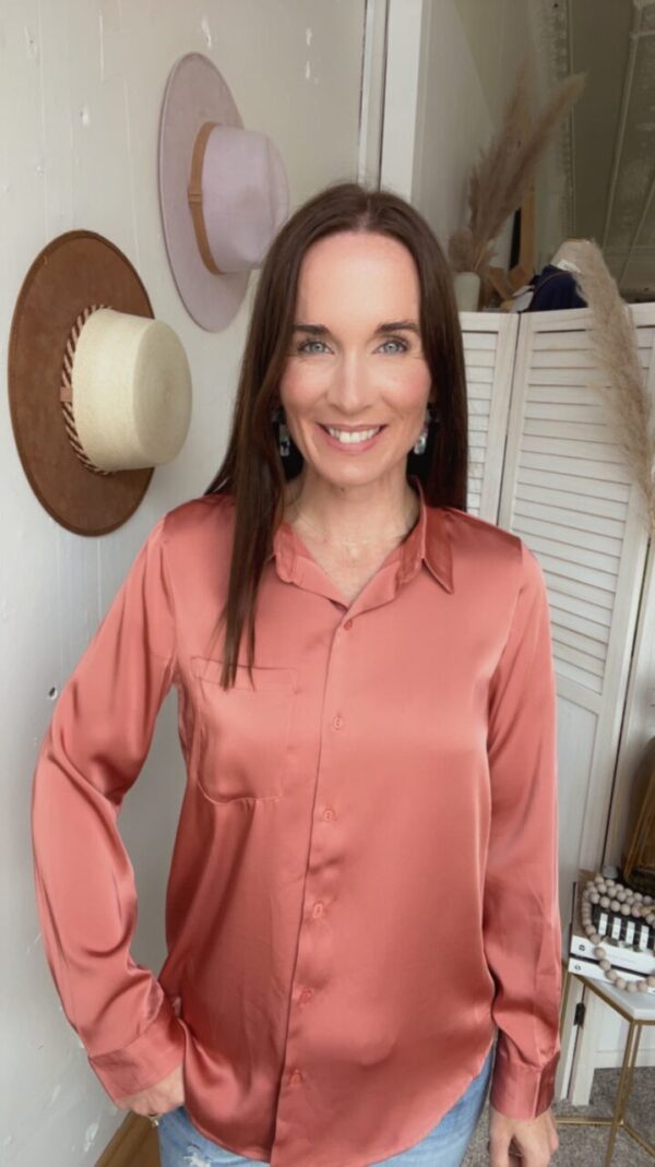Tara’s Terra Cotta Button Down