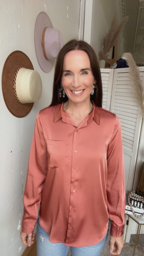 Tara’s Terra Cotta Button Down