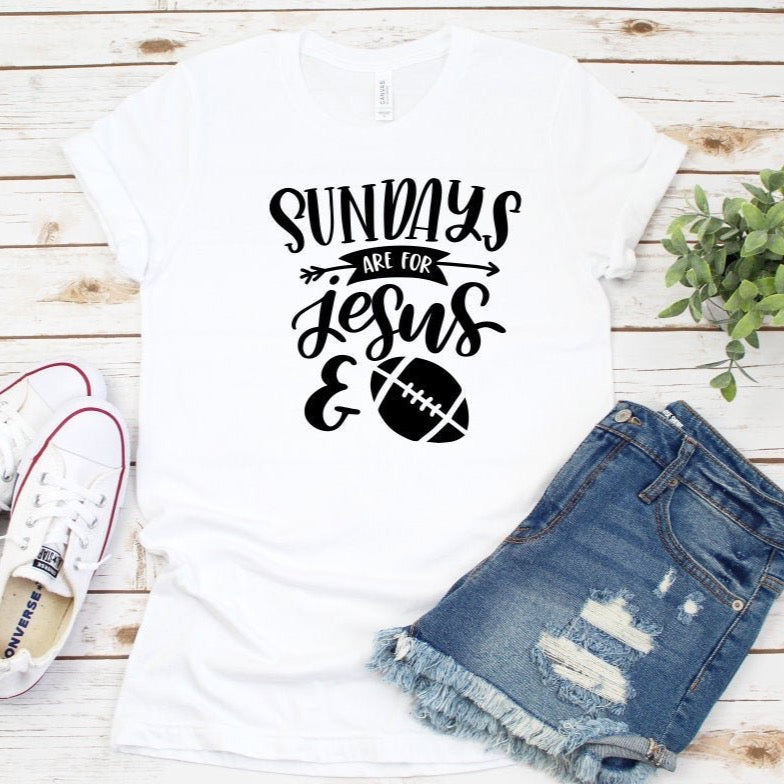 Sundays are for Jesus and Football Tee – Shop Iowa