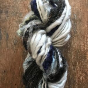 Smoke and Mirrors, Mixed fiber scrappy skein, 54 yards