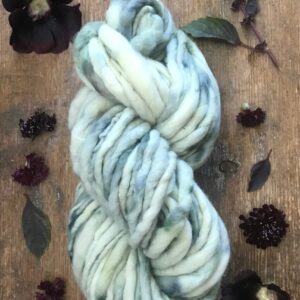 Goth Garden naturally dyed merino, handspun luxury yarn, 28 yard