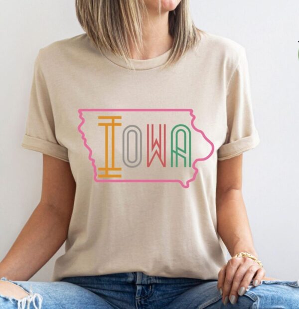 Colorful Iowa Tee