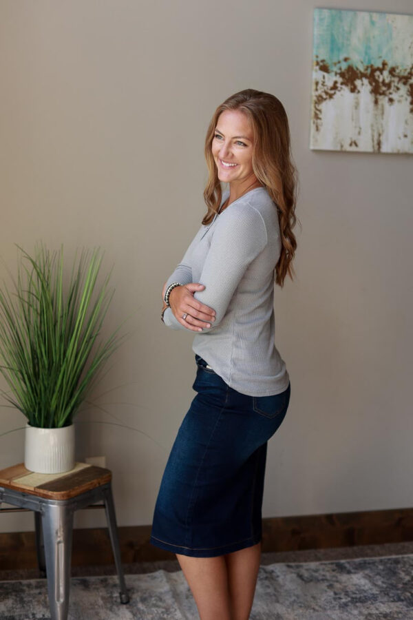 Grey Henley Top