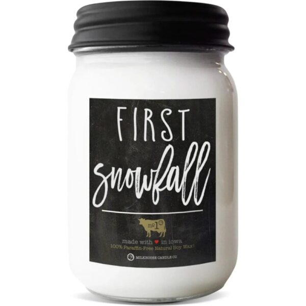 Milkhouse Candles 13 oz. Mason Jar Candle-First Snowfall