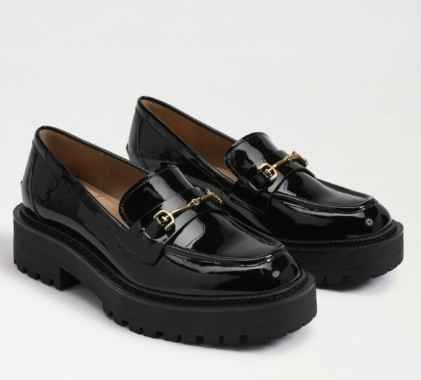 Sam Edelman Laurs Black Patent Loafers
