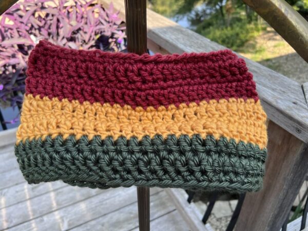 Shades of Fall Hand Crocheted Cowl