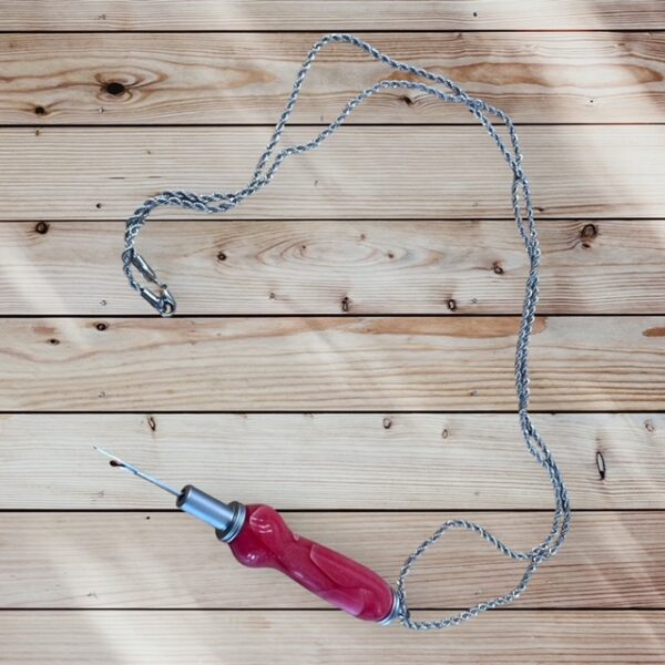 Pink Seam Ripper with Chain