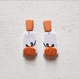 Pumpkin Dangling Earrings