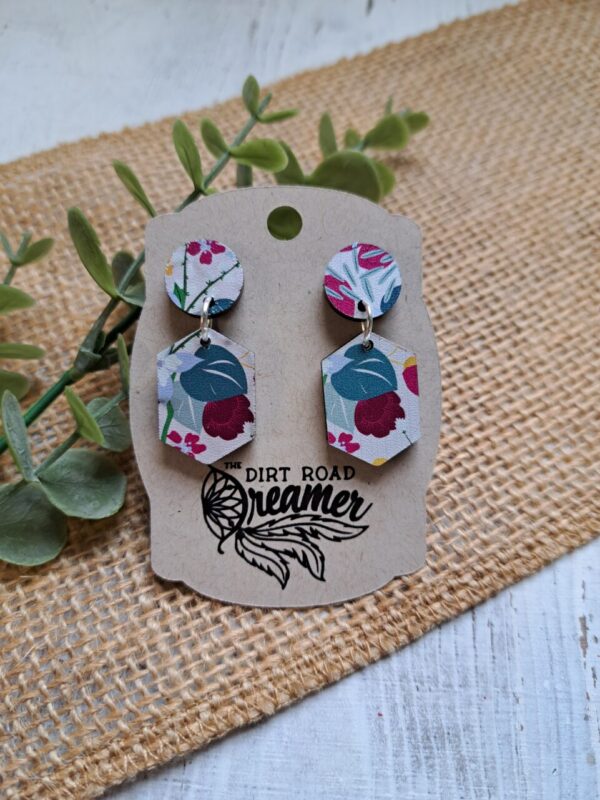 Floral Acrylic Earrings