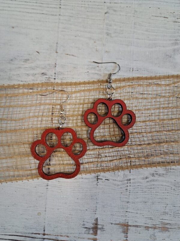 Paw Print Earrings – Pick a color!
