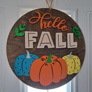 DIY Kit – Hello Fall Pumpkin Door Hanger