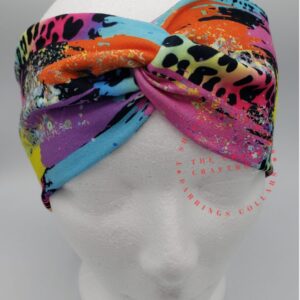 Leopard Paint Stripe headband