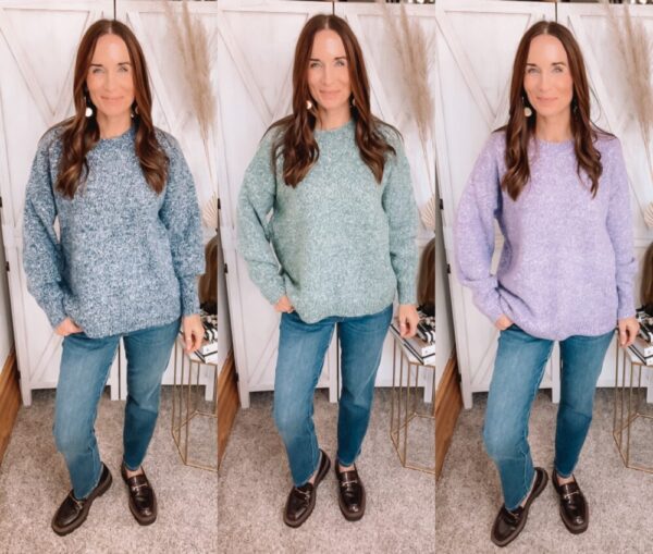 Kenzie’s Mixed Yarn Sweater