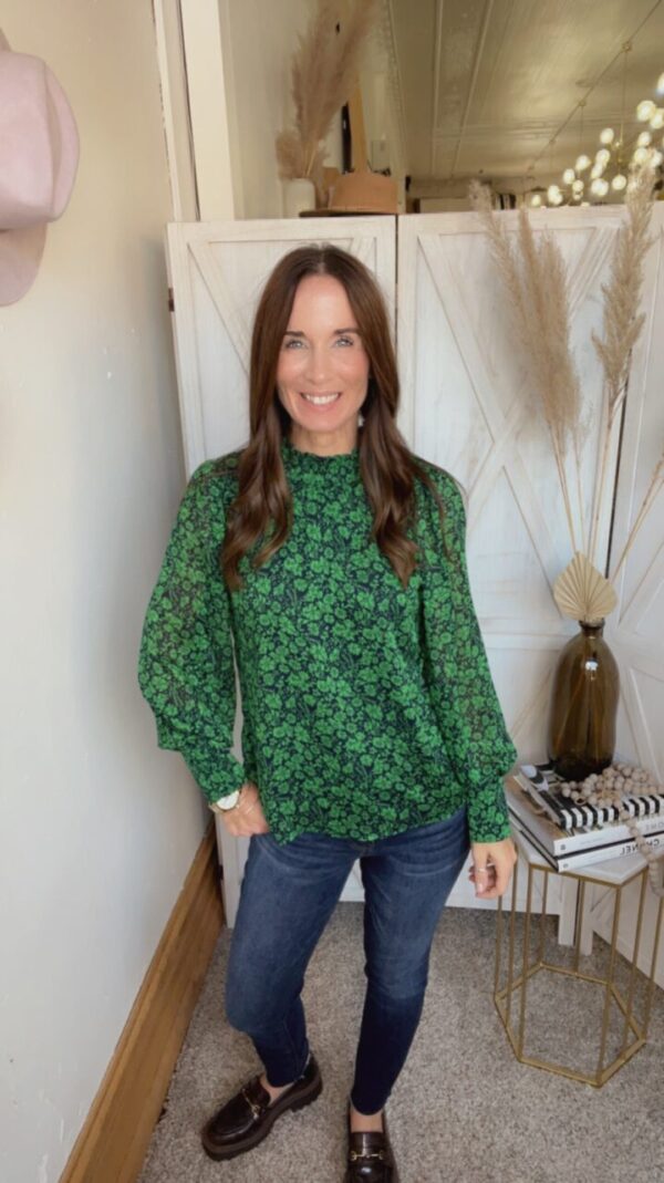 Shawn’s Micro Print Blouse