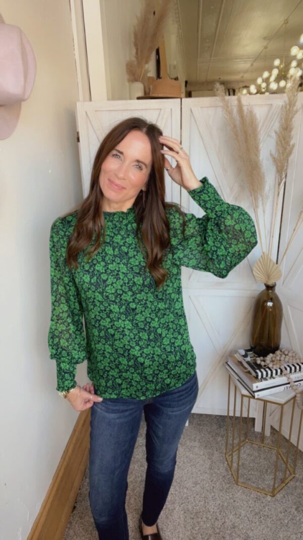 Shawn’s Micro Print Blouse