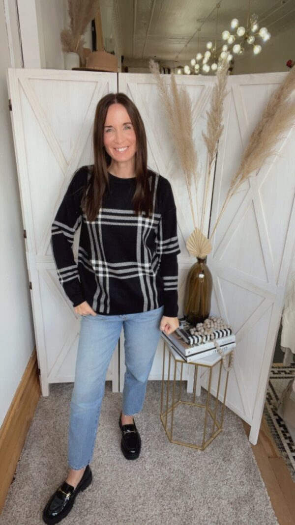 Laura’s Checkered Sweater