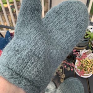 Handmade Felted Wool Oven Mitts