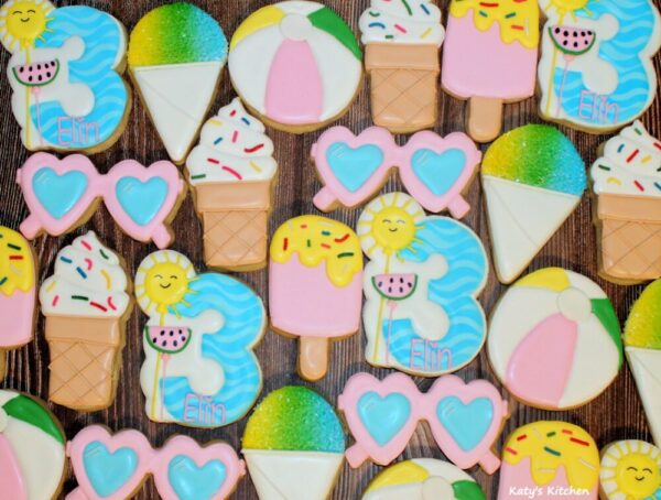Custom Birthday Cookies- Girl Themes