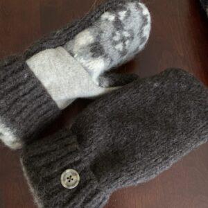 Up-Cycled Felted Wool Sweater Mittens