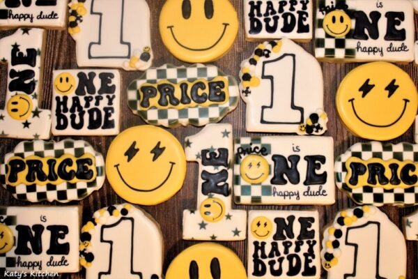Custom 1st Birthday Cookies