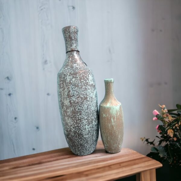 Faux Metallic Vase