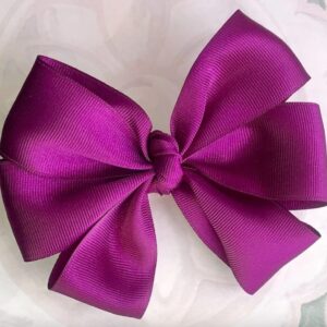 Purple Hair Bow for Girls