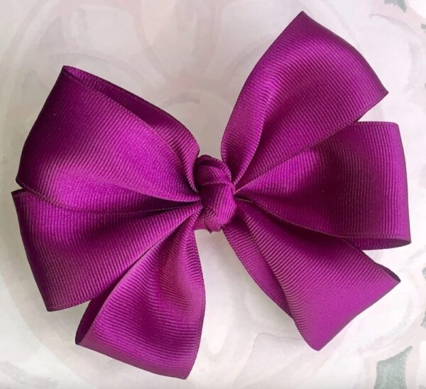 Purple Hair Bow for Girls