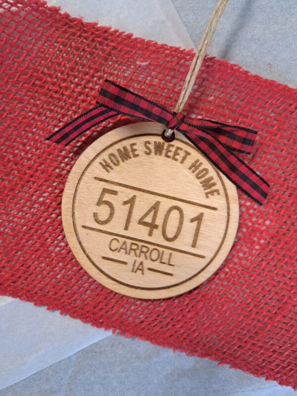 Zip Code Ornament – Customizable!