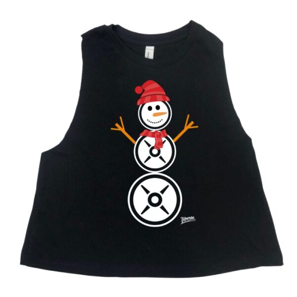Snowman Crop Tank
