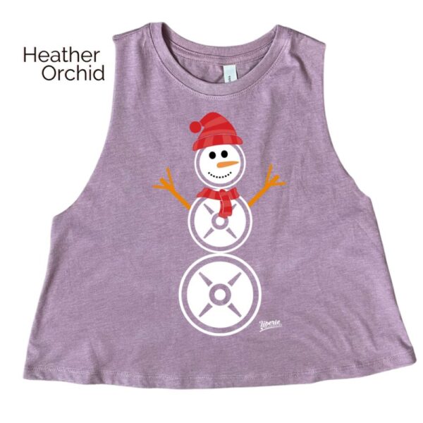 Snowman Crop Tank