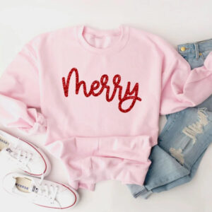 Merry Glitter Long Sleeve Tee