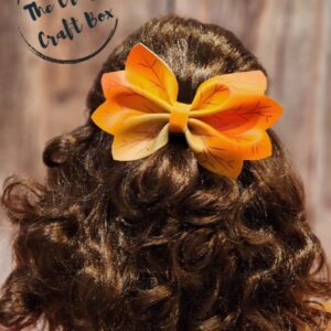 Autumn Leaf Hair Bow