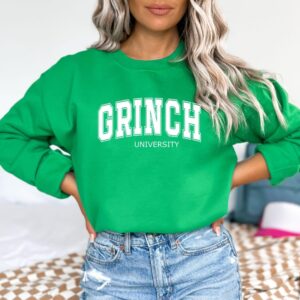 Grinch University Crew Neck Sweatshirt