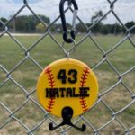 Personalized Softball Helmet Holder | Softball Hemet Hook | Softball Player Gift | Softball Helmet