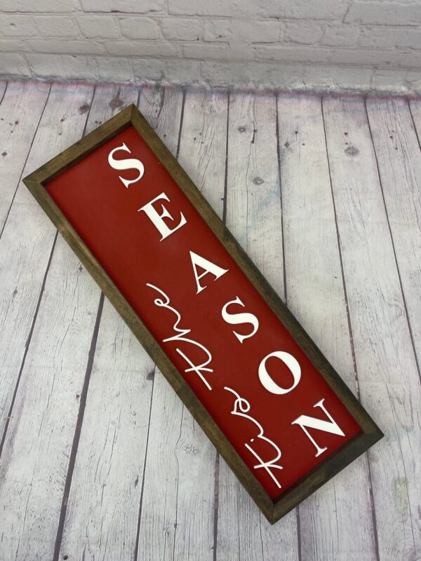 Reversible – Give Thanks Tis The Season 3D Farmhouse Sign | Reversible Holiday Signs | Fall Decor | Christmas Decor