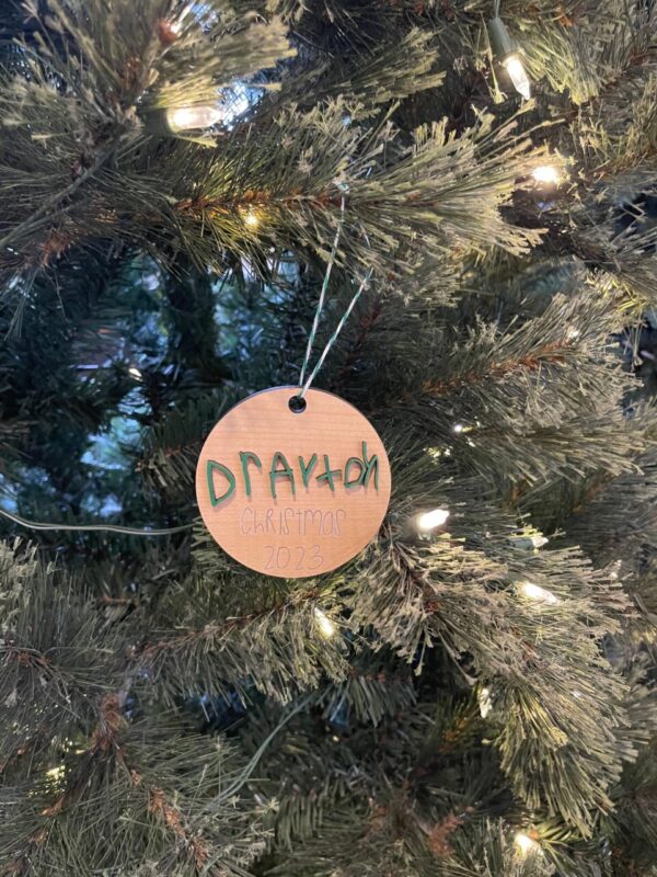 Personalized Children’s Handwriting Holiday Ornament