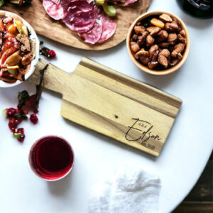 Personalized Engraved Charcuterie Board  | Personalized Wedding Gift | Personalized Housewarming Gift | Personalized Cutting Board | Acacia